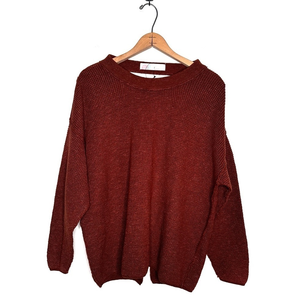 Free People Beach | Brown Back Tie Sweater Size Small NWT
